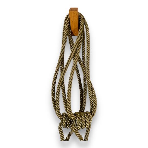 2 Tieback Tassels Silver Gray Curtain Decor 27 Inch Classic Home Accent - Picture 4 of 5